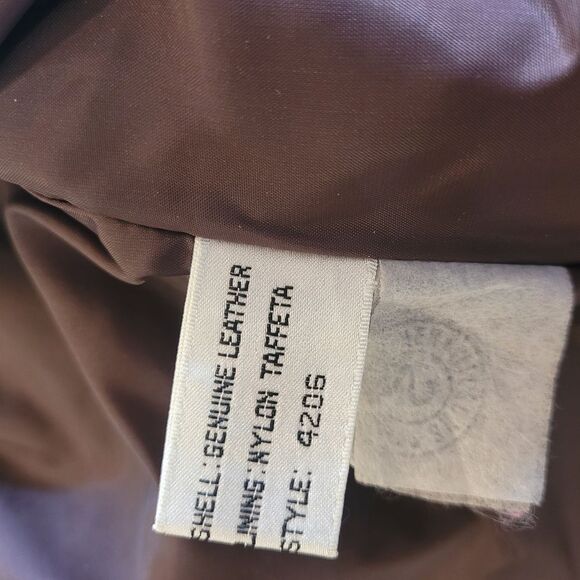 Wilson Burgundy Leather Blazer with Notched Lapels - Picture 7 of 7